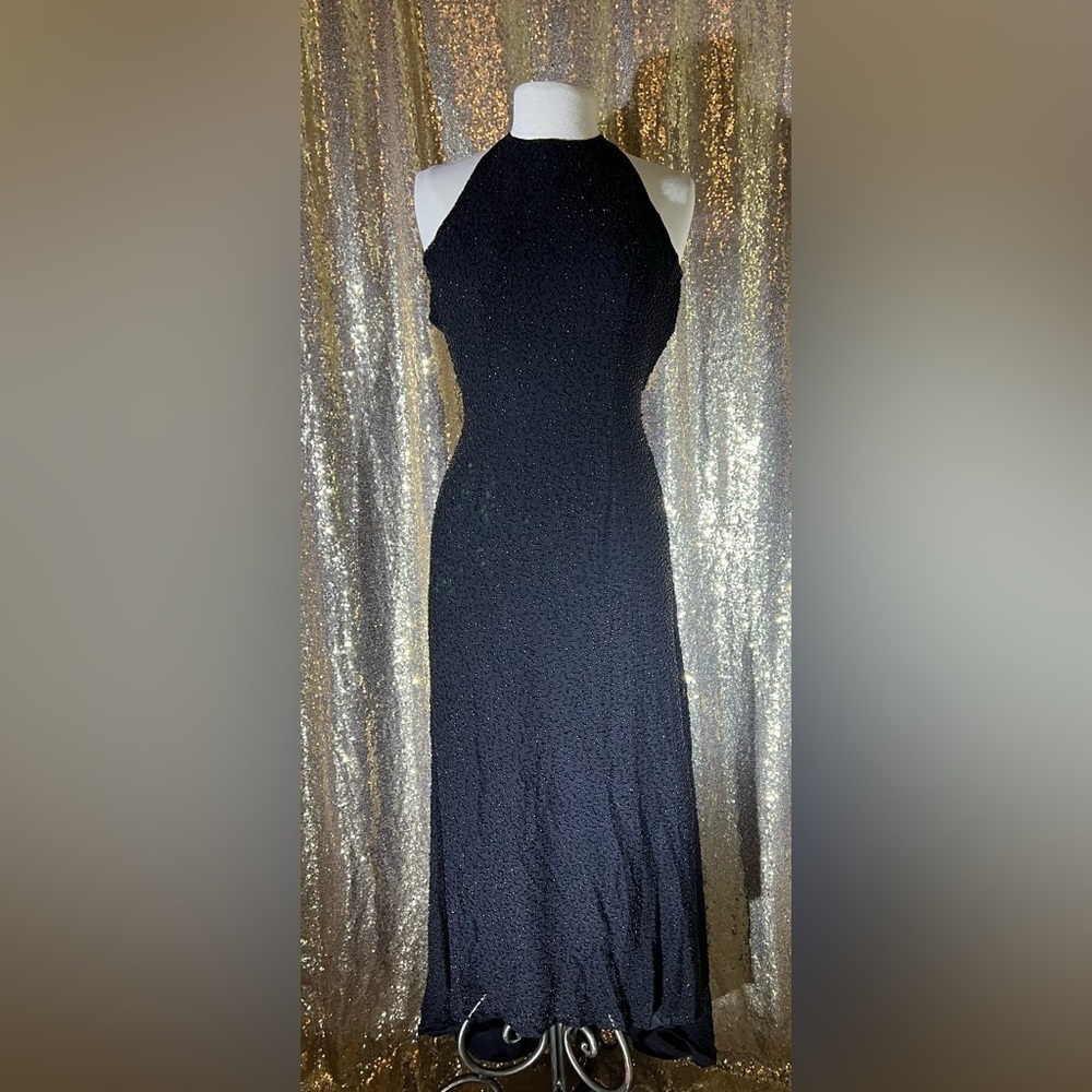 COPY - Formal fully beaded black dress - Picture 3 of 7